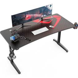 T-Shaped 60 Inch Gaming Desk - Black