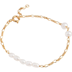 ENAMEL Copenhagen Perla Figaro Bracelet - Gold/Pearls