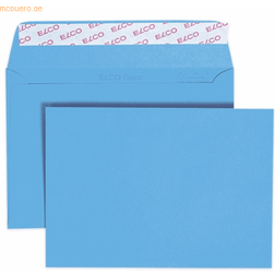 Elco Color förpackning med 25 kuvert, häftklock C6100 g intensiv blå