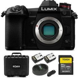 Panasonic LUMIX G9 Mirrorless Camera Body with SD Card and Accessory Bundle