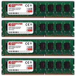 Komputerbay 16GB (4 X 4GB) DDR3 DIMM (240 pin) 1333Mhz PC3 10600 PC3 10666 16 GB KIT