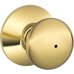 Schlage Plymouth Bright Brass Privacy Bed/Bath Door Knob