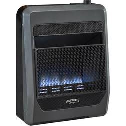 Bluegrass Living Propane Gas Vent Free Blue Flame Gas Space Heater w/Blower & Base Feet, 20000 BTU