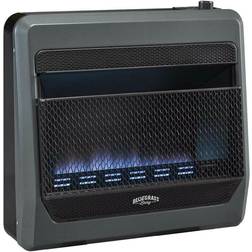 Bluegrass Living Natural Gas Vent Free Blue Flame Gas Space Heater w/Blower & Base Feet, 30000 BTU