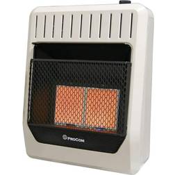 ProCom Heating 18,000 BTU Vent Free Infrared Propane Gas Space Heater, White