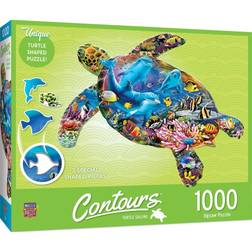 Masterpieces Contours Shaped Turtle Sailing 1000 Pieces