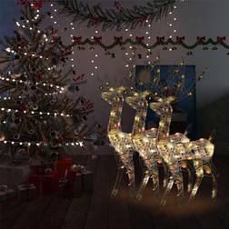 vidaXL Acrylic Reindeer Decorations Christmas Lamp