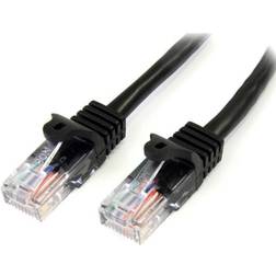 25 ft Black UTP Cat5e Snagless Patch Cable - Category 5e ft
