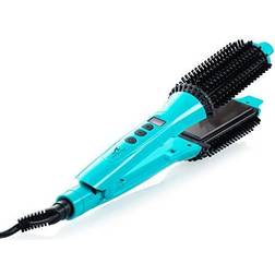 Perfecter Iron Hair Straightener & Hot Round Brush - 2-in-1 Hair Straightening Brush