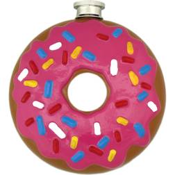 Donut Flask Accessory - Pink One-Size Hip Flask