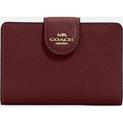 COACH Signature Medium Corner Zip Wallet IM/Black Cherry