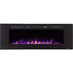 Sideline Collection 80011 60" Electric Fireplace with Dual Mode Remote Control for Heat and Flame in