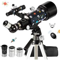 FREE SOLDIER Telescopes for Kids and Adults Astronomy, 70mm Aperture and 400mm Focal Length Professional Astronomy Telescope for Beginners