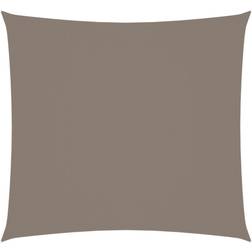 vidaXL Solsejl 5x5 m firkantet oxfordstof gråbrun