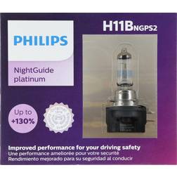 Philips H11B NightGuide Platinum Headlight Bulbs (Pair)