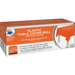 Amscan Boxed Plastic Table Roll, Orange Peel, 54” x 126ï¿½