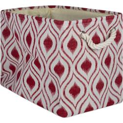 Design Imports Storage Bin Ikat, Rectangle - Red