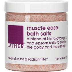 LATHER Muscle Ease Bath Salts Bath Salts with Eucalyptus, Essential Oils