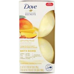 Dove Nourishing Secrets Bath Bomb Set Mango Almond 2.8 oz 2