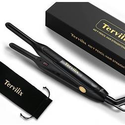 Terviiix Pencil Iron for Short Hair & Beard 3/10 Inch Hair Straightener with Settings