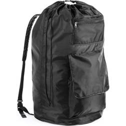 Whitmor Black Polyester Duraclean Laundry Backpack