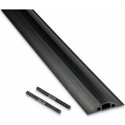 D-Line Medium-Duty Floor Cable Cover, 2 5/8" Wide x 30 ft Long, Black