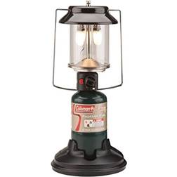 Coleman QuickPack 2-Mantle Propane Lantern Green Push-Button Ignition Green