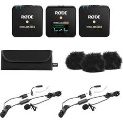 Rode Wireless GO II Compact Mic System w/2x Tx,w/Turnstile Audio TASL500 Lav Mic