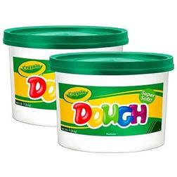 Crayola Super Soft Modeling Dough, Green, 3 lbs. Bucket, Pack of 2 (BIN1544-2) Quill Green