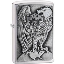 Zippo 200HD H231 Windproof Lighter Harley-Davidson Eagle Wings Live the Legend