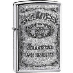 Zippo Jack Daniels Pewter Emblem Chrome Lighter