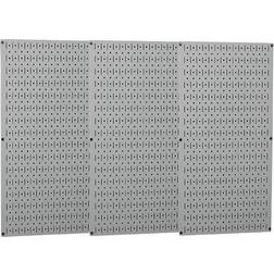 Wall Control Industrial Metal Pegboard, Gray, 48" X 32" X 3/4"