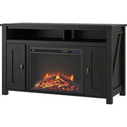 Ameriwood Home Farmington Electric Fireplace TV Stand, Black