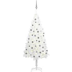 vidaXL Artificial with LEDs&Ball Set White 180 cm Christmas Tree 180cm