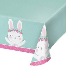 1st Birthday Bunny Plastic Tablecover 54 x 102 (1)