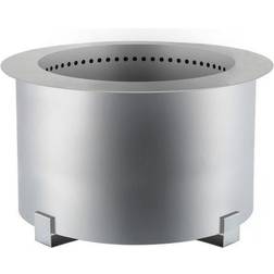 VEVOR Smokeless Fire Pit 21.5 in. Outer Diameter Stove Bonfire Stainless Steel Smokeless Fire Bowl for Picnic Camping Parties, Silver