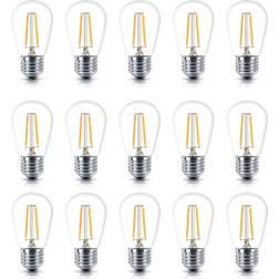 Brightech 2-Watt S14 Dimmable LED Edison Light Bulbs Warm White 2500K (15-Pack)