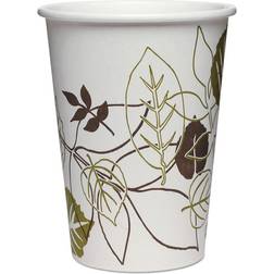 Dixie Hot Paper Cups, 8 Oz. 1,000/Carton, White/Nature Design