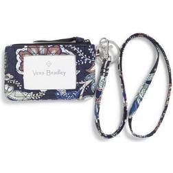 Vera Bradley Women s Recycled Cotton Zip ID Lanyard Java Navy Camo