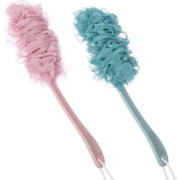 Back Scrubber For Shower - Long Handle Bath Body Brush Sponge 2