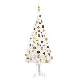 vidaXL LEDs&Ball Set Christmas Tree 47.2"