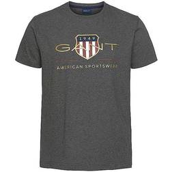 Gant Archive Shield T-shirt - Anthracite Melange