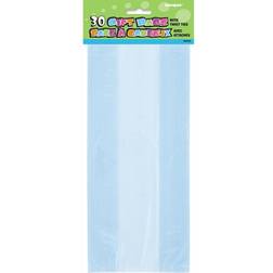 Baby Blue Cellophane Bags, 30ct