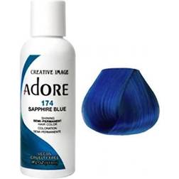 Adore Semi-Permanent Haircolor #174 Sapphire Blue 4 Ounce 118ml *MANGO SIX B&M
