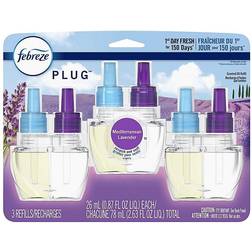 Febreze Plug Air Fresheners, Mediterranean Lavender, Odor Eliminator Strong Odors, Oil