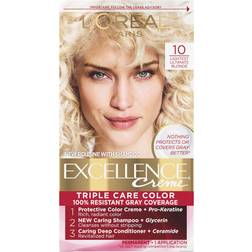 L'Oréal Paris Excellence Creme Permanent Triple Protection Hair Color Lightest Ultimate Blonde 1 Kit