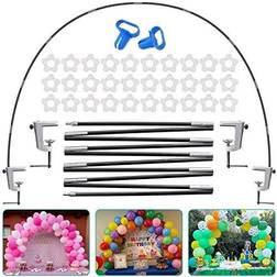 FUZAWS Table Balloon Arch Kit Adjustable Table Balloon Arch Stand Kit 13Ft Reusable with Base High Strength Glass Fiber Pole for DIY Party Wedding Birthday Baby Shower Xmas Festival Merry Christmas Decorations…