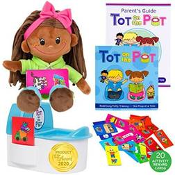 Tot on the Pot with Dark Girl Tot Doll