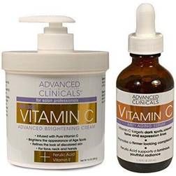 Advanced Clinicals Vitamin C Skin Care Value Set. Vitamin C Serum Vitamin C Body Cream