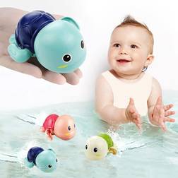 Bath Toys, Cute Swimming Turtle Bath Toys for Toddlers 1-3, Wind Up Toys for 1 Year Old Boy Girl, Preschool Toddler Pool Toys, New Born Baby Bathtub Water Toys